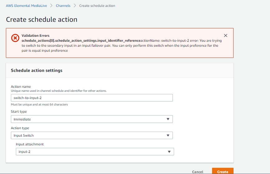 Manual failover error