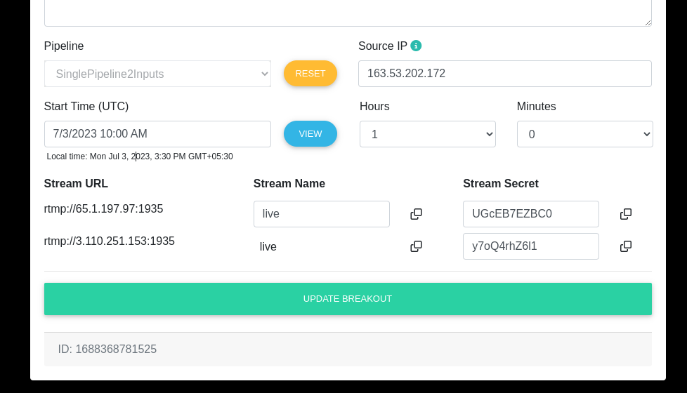 Single pipeline channel inputs